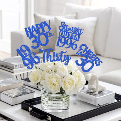 15 PCS 50th Birthday Centerpiece Sticks Fifty Happy 50th Straight Outta 1976 Table Flower Centerpieces Sticks Cheers to 50 Floral Decorations for 50th Birthday Party Centerpieces Supplies Black