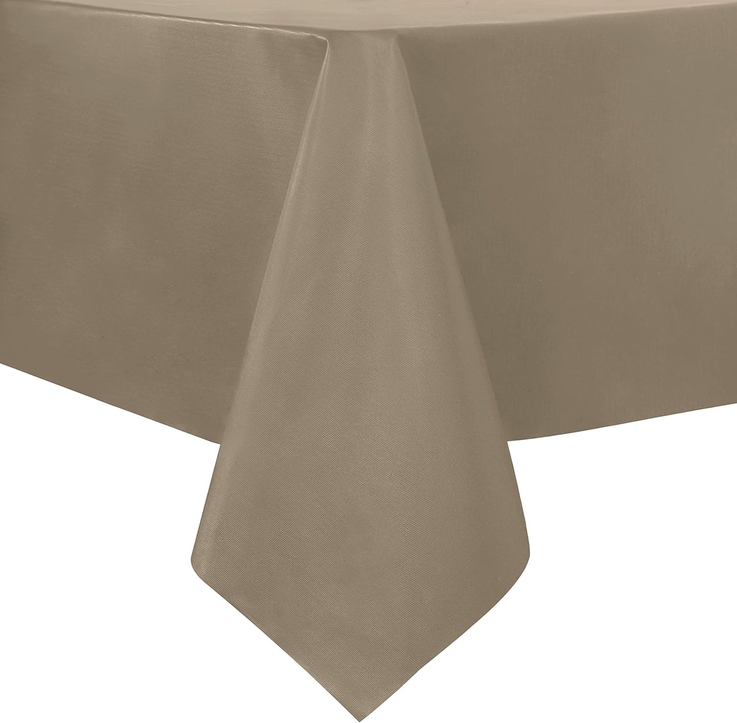 sancua Clear Plastic 100% Waterproof Tablecloth - 54 x 78 Inch - Vinyl PVC Rectangle Table Cloth Protector Oil Spill Proof Wipe Clean Table Cover for Dining Tables, Parties & Camping, Crystal Clear