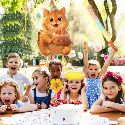 Princess Castle Pinata Set - Coquette Pink Castle Pull String Piñata with Blindfold and Stick for Girls Princess Themed Birthday Party Decorations, Winter Fairy Piñata (16.5 x12.4'')