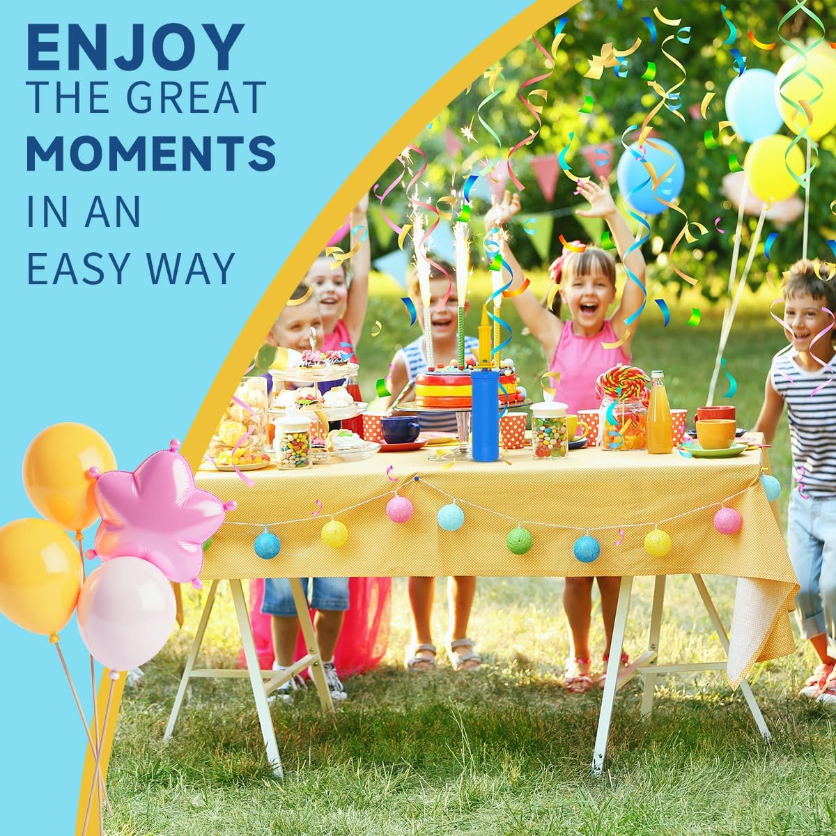 SUSWIM Balloon Pump Handheld Two-Way Dual Action,Double-Way Air Intake Portable Manual Inflator for Balloons,Swimming Rings, Inflatable Toys, Party Decorations