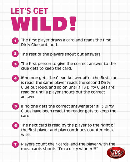 TDC Games Travel Dirty Minds Bachelorette Party Card Game, Ultimate Bachelorette Party Games, The Girl's Night Party Game