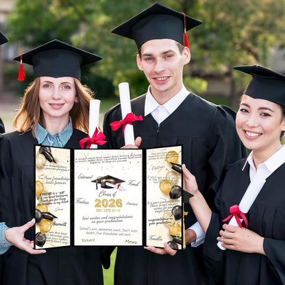 kockuu 2026 Graduation Guest Book Signature Board, Pink Class of 2026 Graduation Sign in Book to Sign Decor for Grad Party High School College Grad Gifts