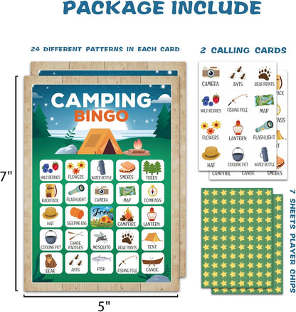 Baseball Bingo Card Game, Baseball Bingo Game for Adults, Sports Party Supplies, Favors, Baseball Party Decorations, Gift – 24 Players Bingo Game, C06
