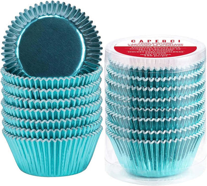 Caperci Standard Cupcake Liners Gold Foil Muffin Baking Cups 150-Pack - Premium Greaseproof & Sturdy Cupcake Papers