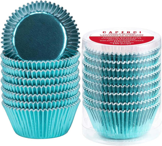 Caperci Standard Cupcake Liners Gold Foil Muffin Baking Cups 150-Pack - Premium Greaseproof & Sturdy Cupcake Papers