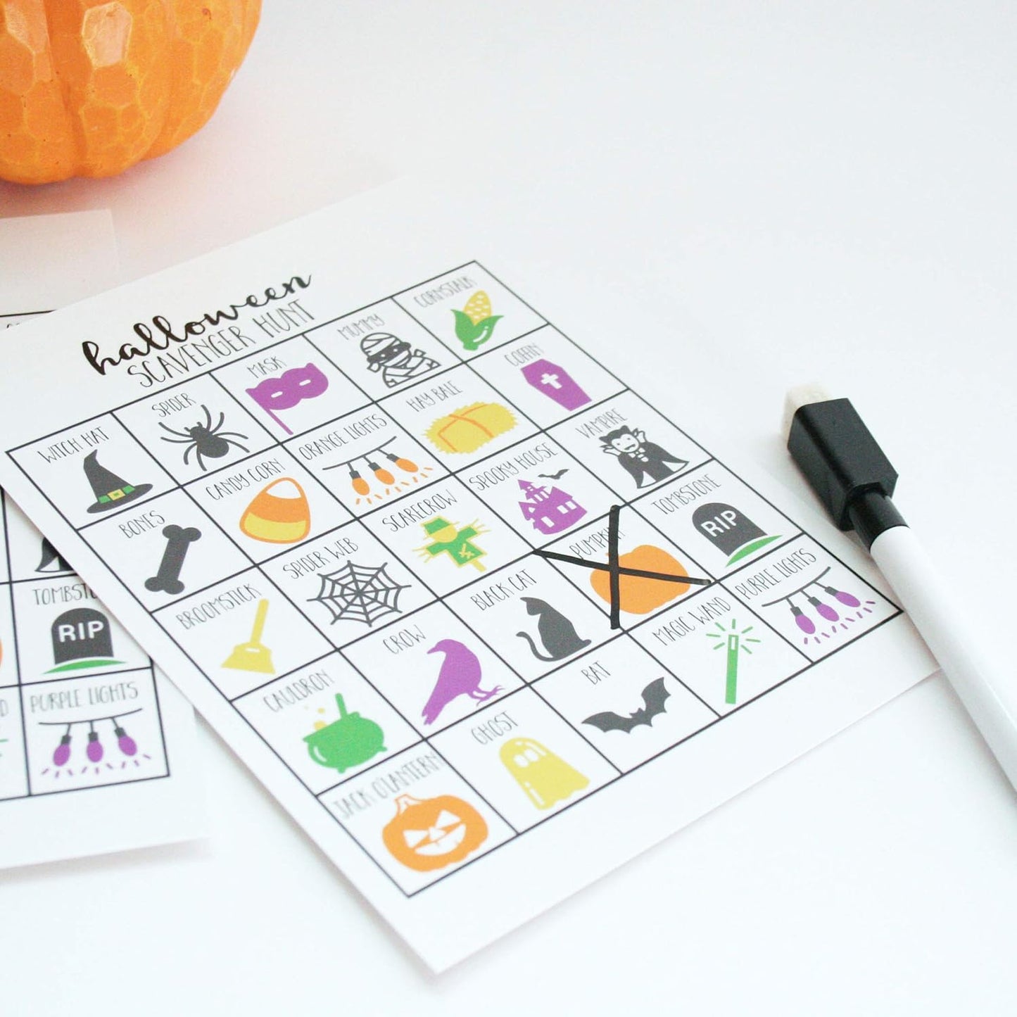 Variety Pack set of 20 Scavenger Hunt Games for Kids, Outdoor or Indoor, Road Trip, Travel Activities, Includes Dry Erase Markers and Cards, Family Game Night