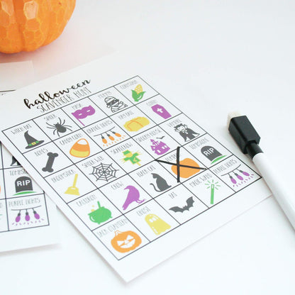 Variety Pack set of 20 Scavenger Hunt Games for Kids, Outdoor or Indoor, Road Trip, Travel Activities, Includes Dry Erase Markers and Cards, Family Game Night