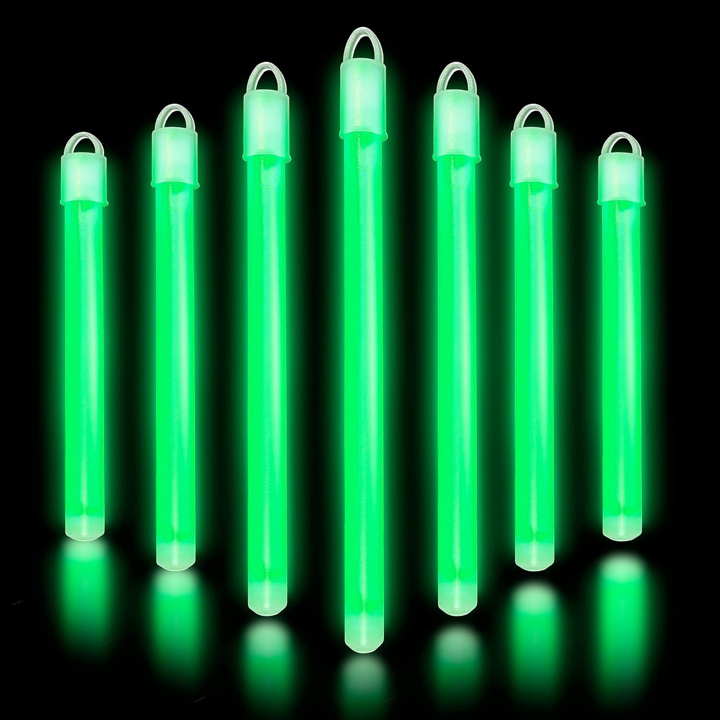 Glow Fever Glow in The Dark Sticks - 50 ct 6" Glow Sticks Bulk Party Pack with End Caps & Lanyards - Glow Party Favors for Concert, Festival, & Wedding Neon Light Sticks by Party Dragon, Multi