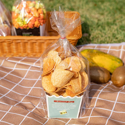 100 Pcs 10 in x 6 in Clear Flat Cello Cellophane Treat Bags Good for Bakery, Cookies, Candies,Dessert(by Brandon)1.4mil.Give Metallic Twist Ties!