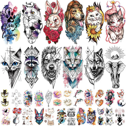 252+ PCS Glow Unicorn Princess Temporary Tattoo for Kids, 36 Sheets Rainbow Castle Candy Star Prince Fake Tattoos Sticker for Girls Boys, Luminous Birthday Magic Fairy Theme Party Favors Decoration