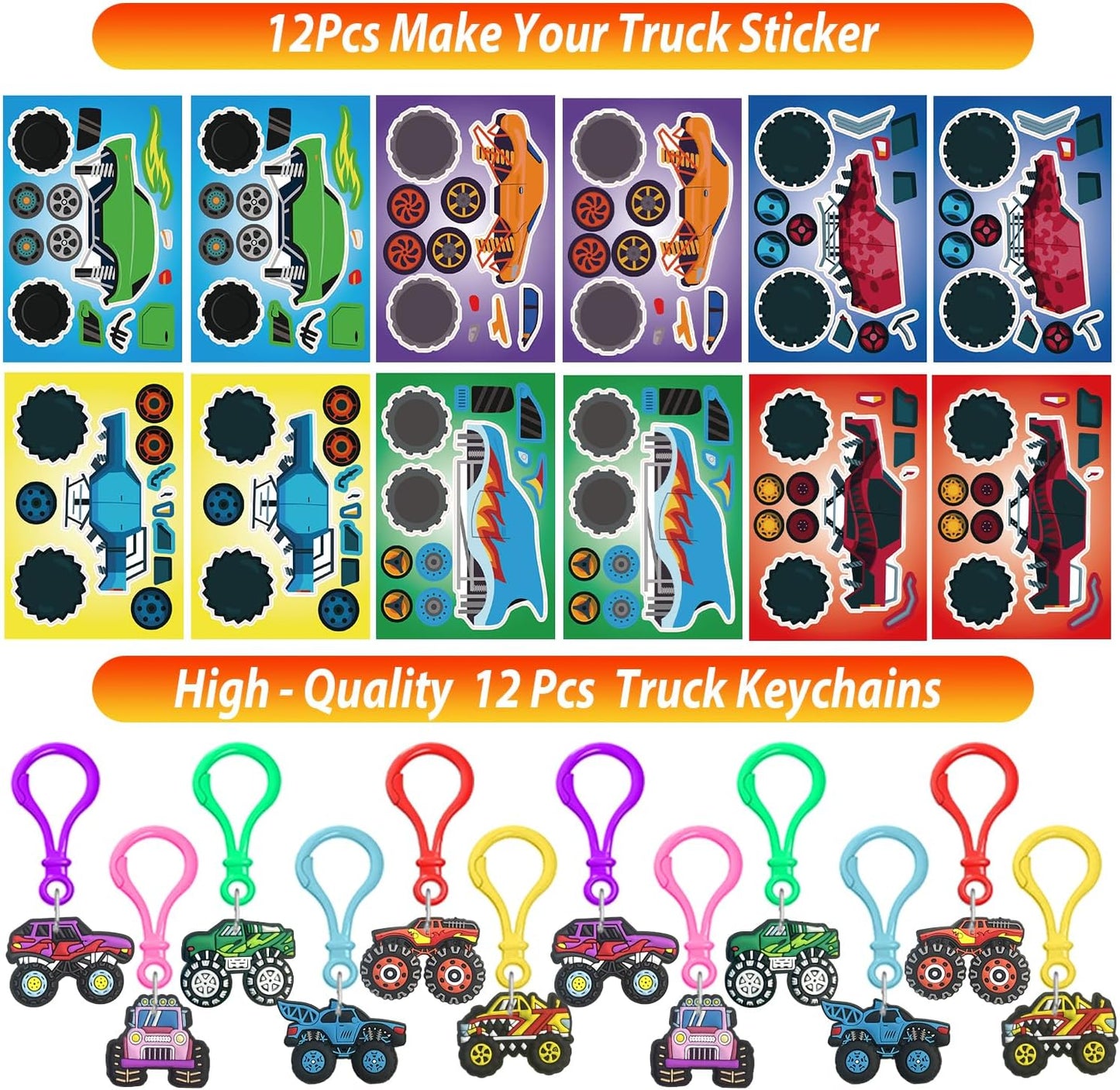 PLOUGVI 232PCS Construction Birthday Party Supplies Decorations Favors, Construction Theme Toys for Goodie Bag Stuffer, Pinata Filler Gifts