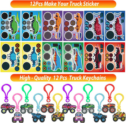 PLOUGVI 232PCS Construction Birthday Party Supplies Decorations Favors, Construction Theme Toys for Goodie Bag Stuffer, Pinata Filler Gifts