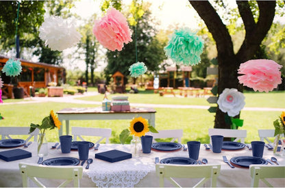 350 Pcs Black Plastic Plates For Party, Black Disposable Plates Set, 50 Of Each 9" Dinner Plate Set, 7" Dessert Plate, Cups, Napkins & Cutlery Plastic Dinnerware Set Exquisite