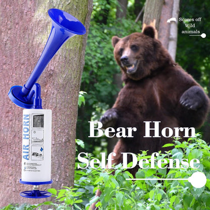 Air Horn for Boat Graduation Party Sports Events Beer Horns Dog Air Horn Self Defense Portable Air Pump Horn(ABS large handheld horn)