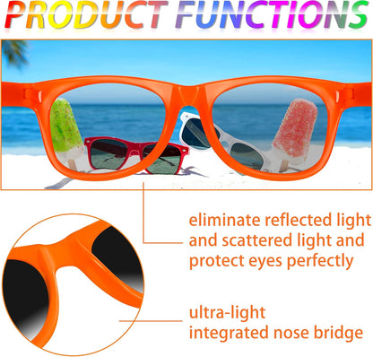 INNOCHEER Party Sunglasses for Kids with UV400 Protection Eyewear Neon Sunglasses for Boys, Girls - Great Gift for Party Favors, Birthday Party and Outdoor Activity