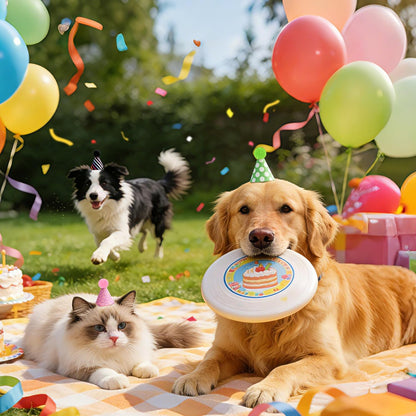 CANREVEL Mini Party Hats for Stuffed Animals Headwear, Birthday Hats Party Animal Birthday Decorations Supplies for Dog Cat