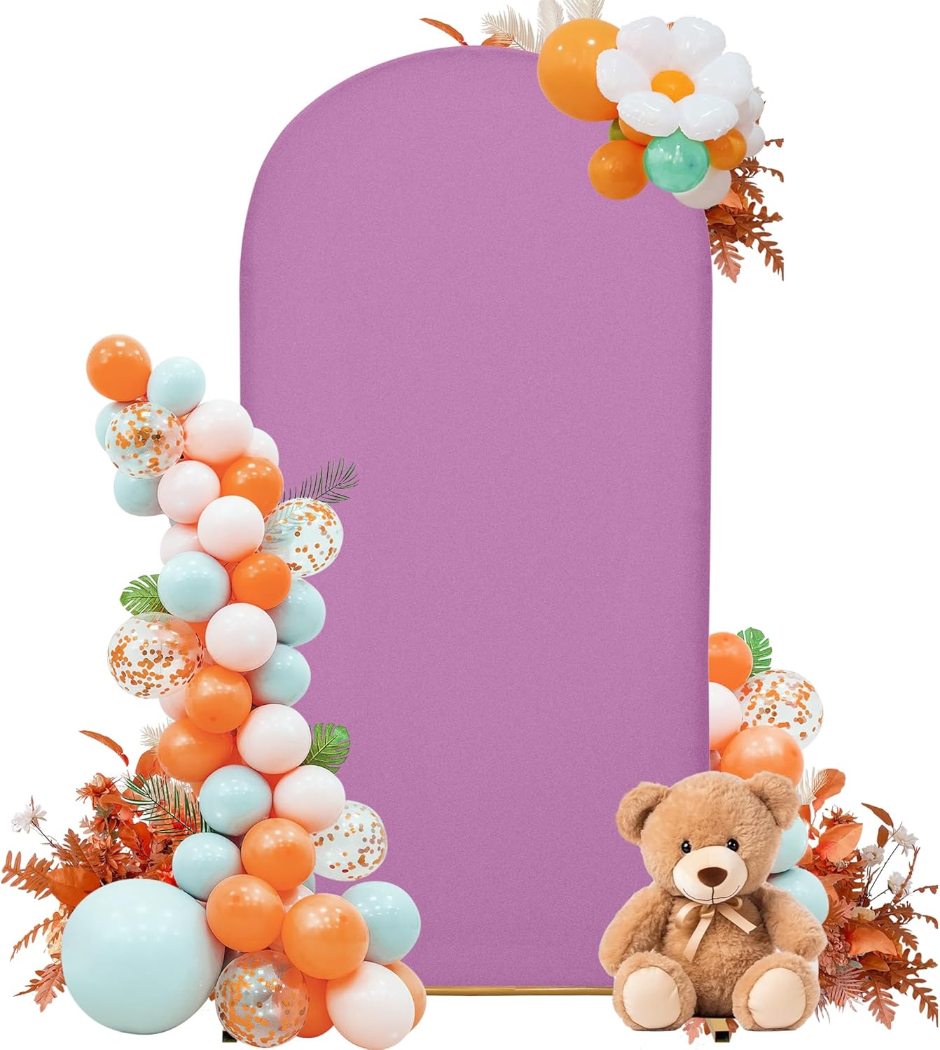 3-Piece Arch Cover Bundle – 7.2FT, 6.6FT & 6FT Stretch Spandex Backdrop Set – Wedding, Birthday & Photo Booth Arch Covers for Every Event