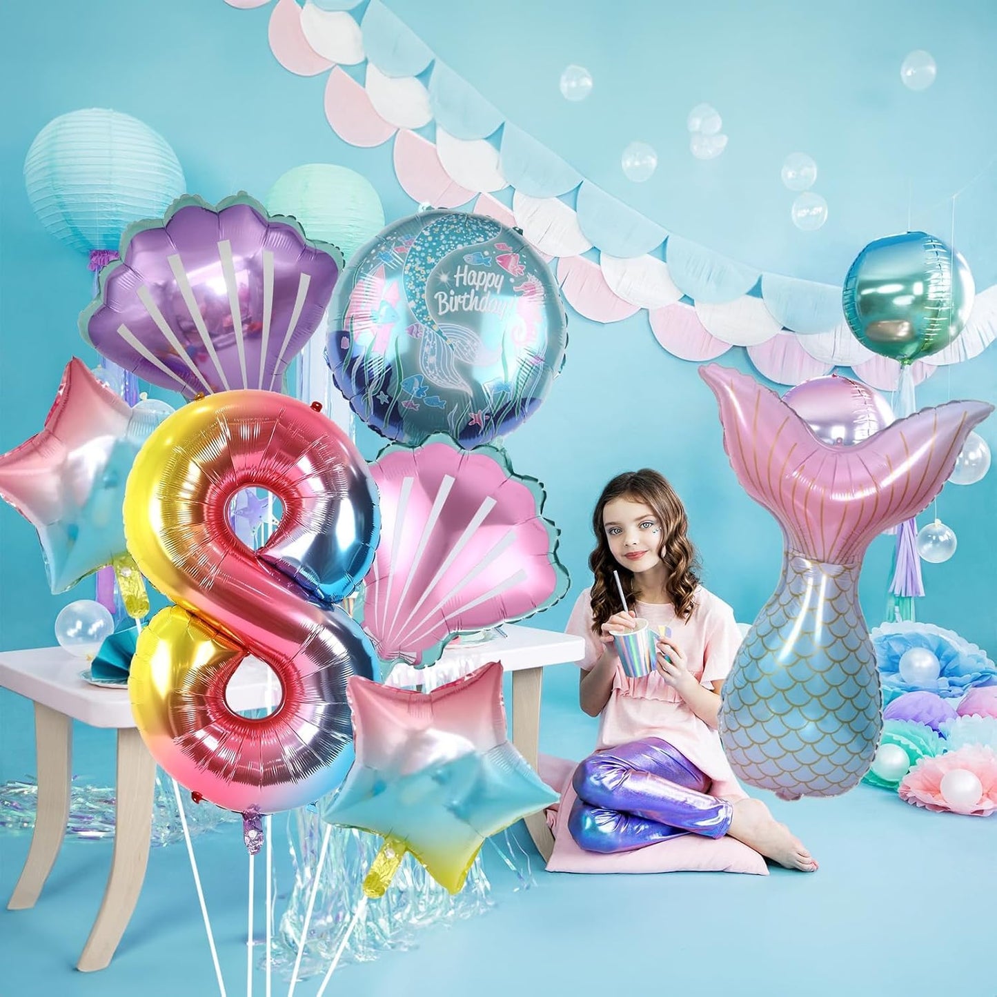 Dinosaur 5th Birthday Decorations, Dinosaur Birthday Party Decorations with Giant Inflatable Dinosaur Balloons 40 Inch Helium Foil Mylar Number 5 Balloons for Dinosaur Theme Birthday Party Decorations