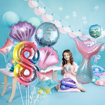 Dinosaur 5th Birthday Decorations, Dinosaur Birthday Party Decorations with Giant Inflatable Dinosaur Balloons 40 Inch Helium Foil Mylar Number 5 Balloons for Dinosaur Theme Birthday Party Decorations