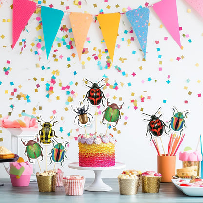 Beautiful Butterfly Centerpiece Sticks - Floral Baby Shower or Birthday Table Toppers - Butterfly Themed Gender Reveal Bridal Shower Party Decoration- Set of 15