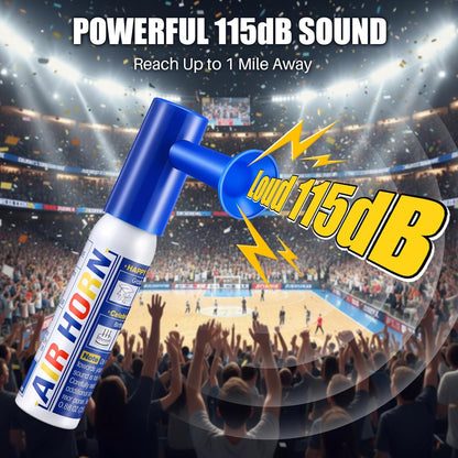 1 Pack Mini Air Horn for Personal Safety, 0.88 Oz Stadium Air Horn Prank, Portable Blow Noise Maker for Sporting Events, Football Games, Dogs, Party, Birthdays,Graduation Mini Noisemakers (Red)