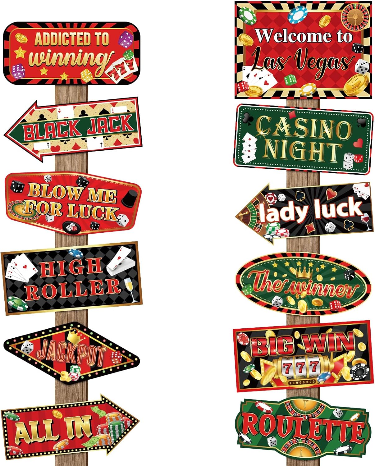 24 Pieces Retirement Decorations Retirement Party Directional Sign Retired Welcome Signs for Adults Retirement Themed Party Decorations Birthday Party Supplies