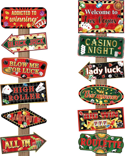24 Pieces Retirement Decorations Retirement Party Directional Sign Retired Welcome Signs for Adults Retirement Themed Party Decorations Birthday Party Supplies