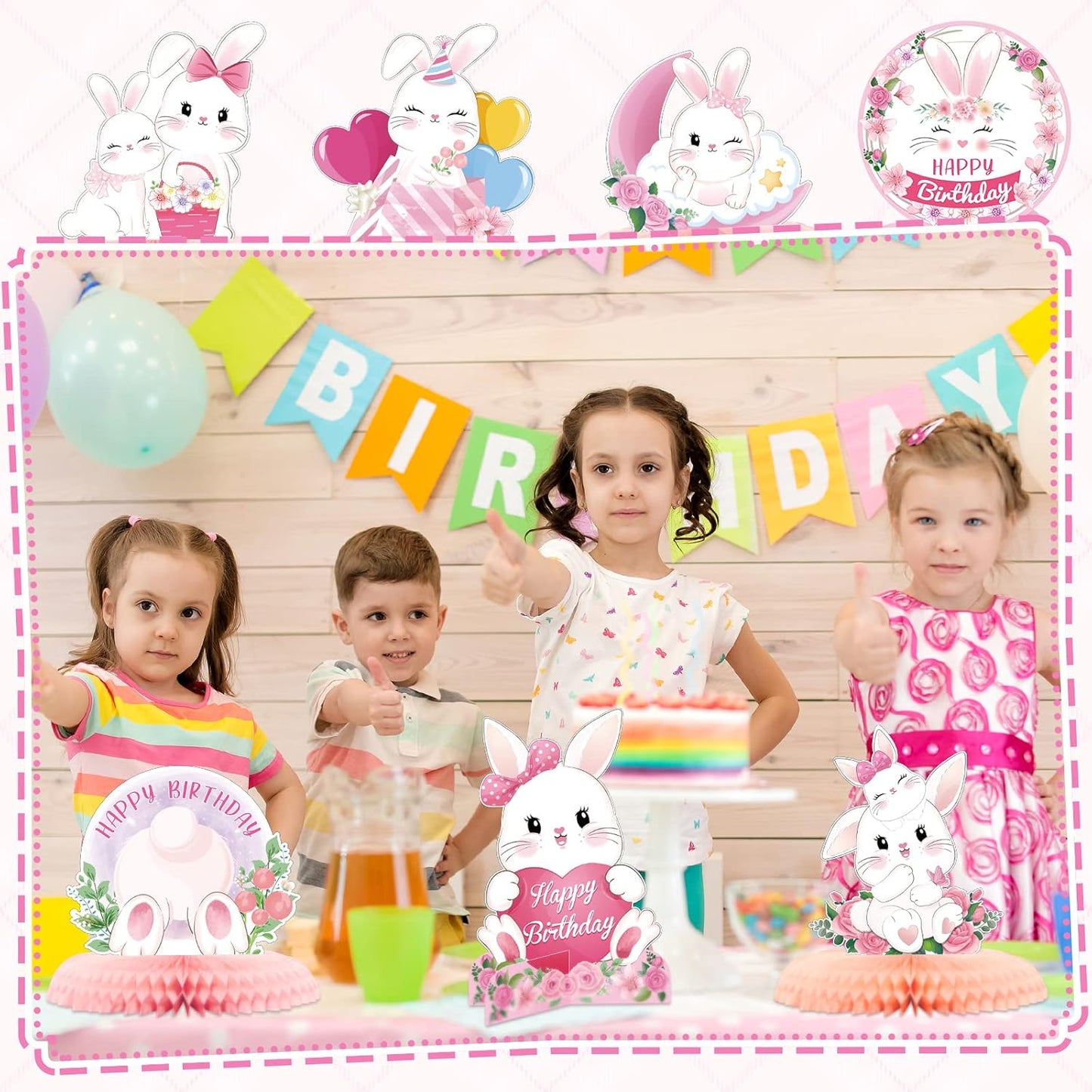 Epakh 10 Pieces Butterfly Centerpieces for Tables Butterfly Birthday Party Decorations Spring Honeycomb Table Centerpiece Spring Flower Theme Party Supplies for Birthday Baby Shower Decor
