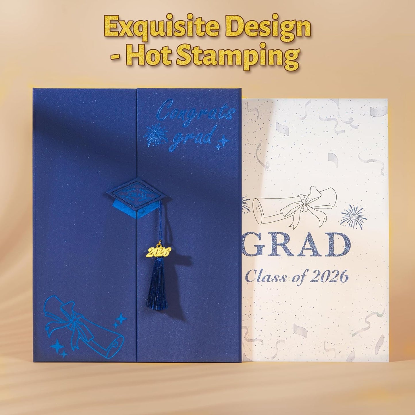 Graduation Decorations 2026 Pink,Graduation Guest Book,Autograph Book with Tassel Class of 2026 Graduate Party Decorations,Graduation Signature Guest Book