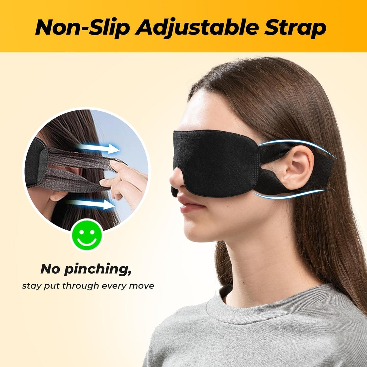 30 Pack Party Game Blindfolds, Disposable Blackout Sleep Masks Bulk for Men Women, Light Blocking Eye Mask for Team Building Adult Kids Activities Travel Sleeping