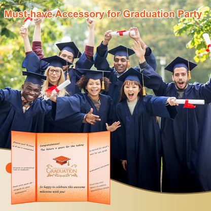 Graduation Guest Book 2026 Graduation Party Decorations Class of 2026 Graduation Sign in Book Signature Board Keepsake Grad Party Supplies College High School Graduation Gift Card Book (Blue)