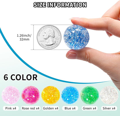 Pllieay 20PCS Space Bouncy Balls Bulk, Birthday Party Favors for Kids 32mm Space Theme Bouncy Balls for Kids Party Favors, Gift Bag Fillers, Easter Pinata Stuffers, Classroom Prizes and Pet Toys