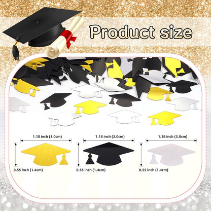 Silver and Blue Graduation Confetti 2026, 1000 Pcs Class of 2026 Table Centerpiece Grad Confetti for 2026 Graduation Party Decorations Supplies