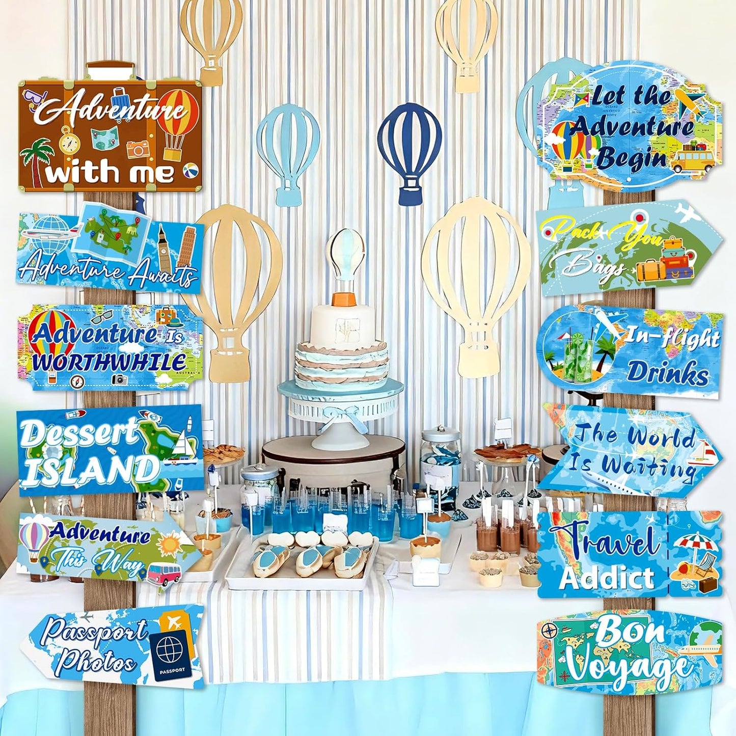 24 Pieces Retirement Decorations Retirement Party Directional Sign Retired Welcome Signs for Adults Retirement Themed Party Decorations Birthday Party Supplies