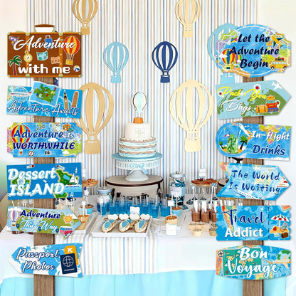 24 Pieces Retirement Decorations Retirement Party Directional Sign Retired Welcome Signs for Adults Retirement Themed Party Decorations Birthday Party Supplies