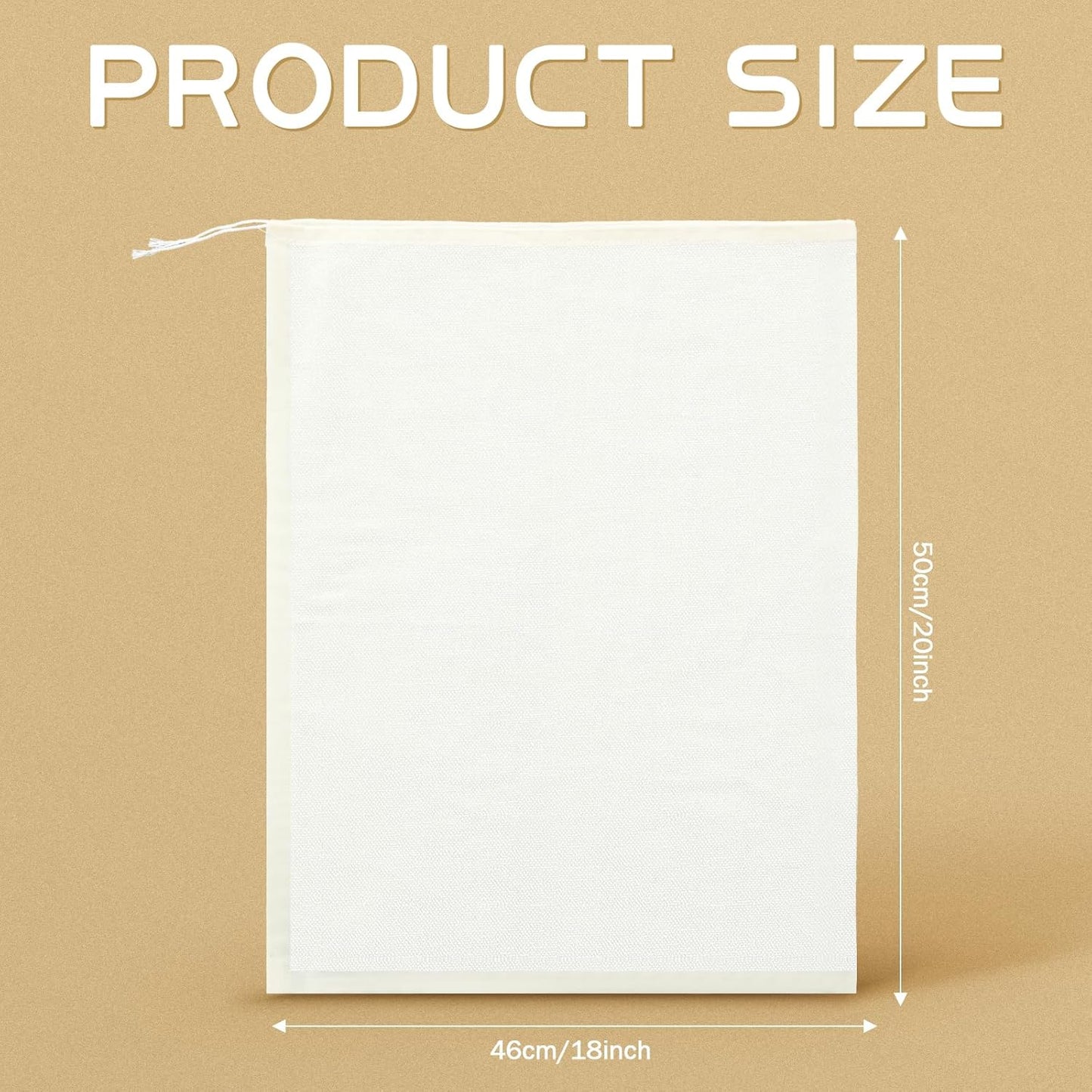 Tatuo 50 Pieces 4 x 6 Inches Muslin Cotton Drawstring Bags Canvas Linen Sachet Bag Reusable Empty Gift Pouch for Party Home Supplies