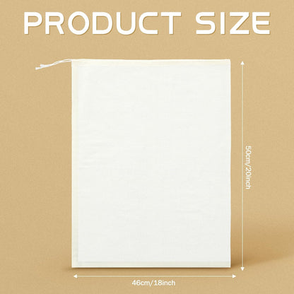 Tatuo 50 Pieces 4 x 6 Inches Muslin Cotton Drawstring Bags Canvas Linen Sachet Bag Reusable Empty Gift Pouch for Party Home Supplies
