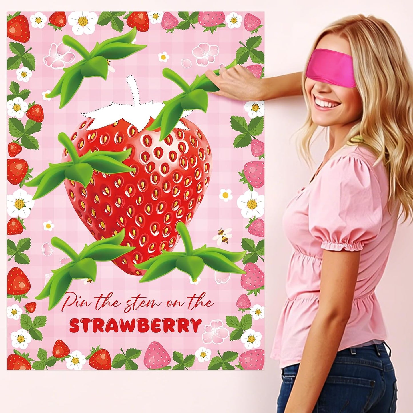 Pin The Crown on The Princess Party Games for Girls Princess Birthday Party with 24 Pcs Crowns, Large Princess Poster for Kids Girls Princess Birthday Party Princess Tea Party Decorations
