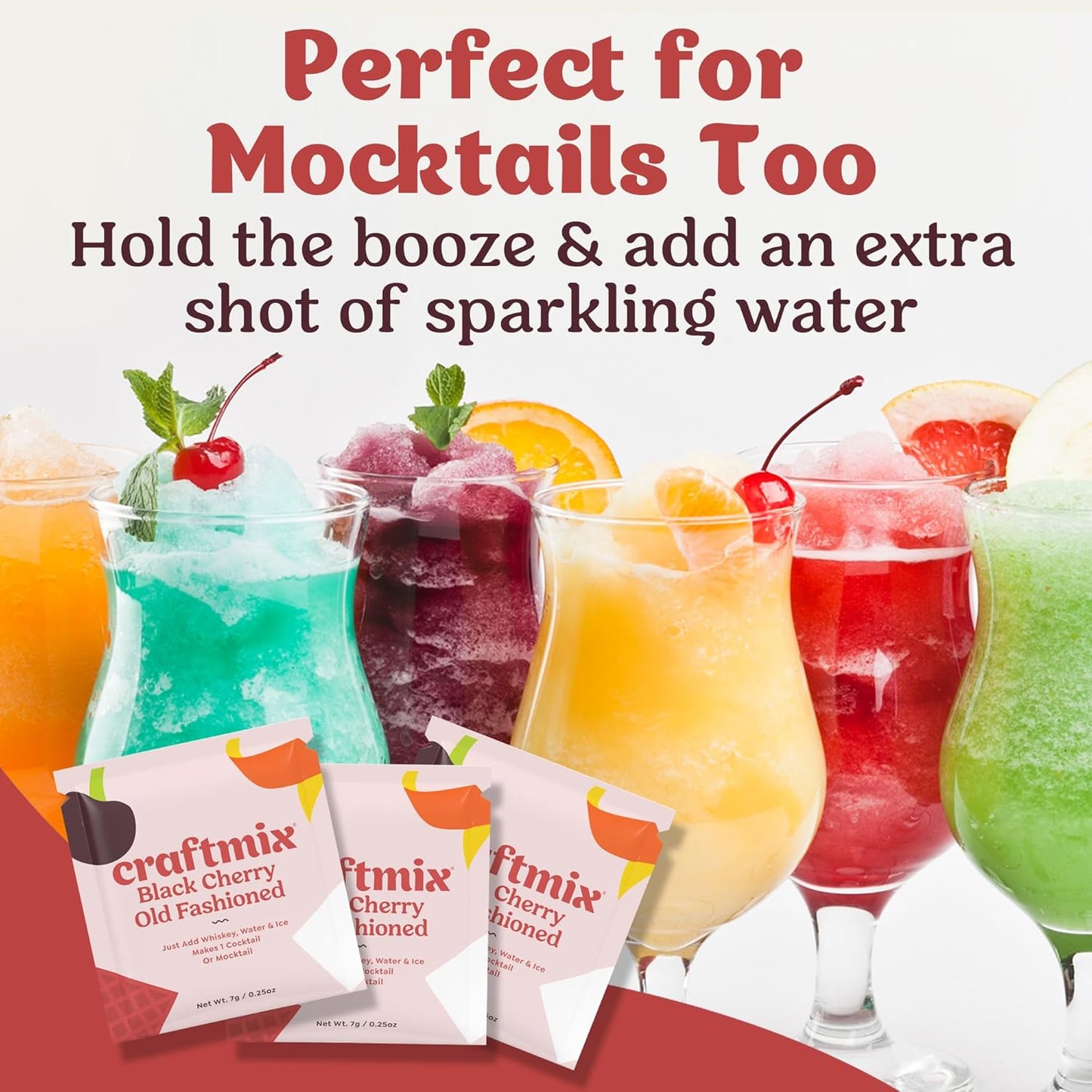 Craftmix Espresso Martini Cocktail & Mocktail Drink Mixer, Skinny Mixes - Water Flavoring Packets - Made With Real Coffee Beans - Vegan, Low-Carb, Low-Sugar, Non-GMO, Dairy Free, Gluten Free, 12 Pack