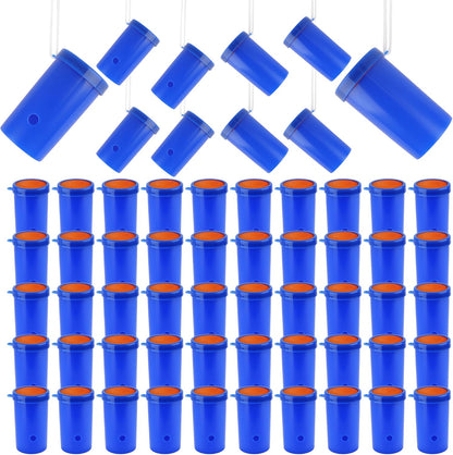 60 Pcs 3 Inch Mini Air Horn Noisemakers with Lanyard Small Stadium Horn Noise Whistle for Sporting Events Holiday Birthday Party Graduation Celebrations