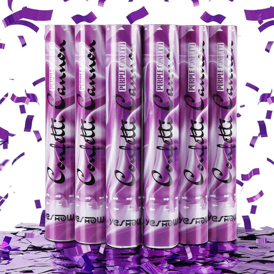 Confetti Cannon Party Poppers Gold,(6 pack) YESHOW Confetti Shooters Blaster for Birthday Graduation Wedding Christmas New Year’s Eve and Valentine's Day Any Celebrations