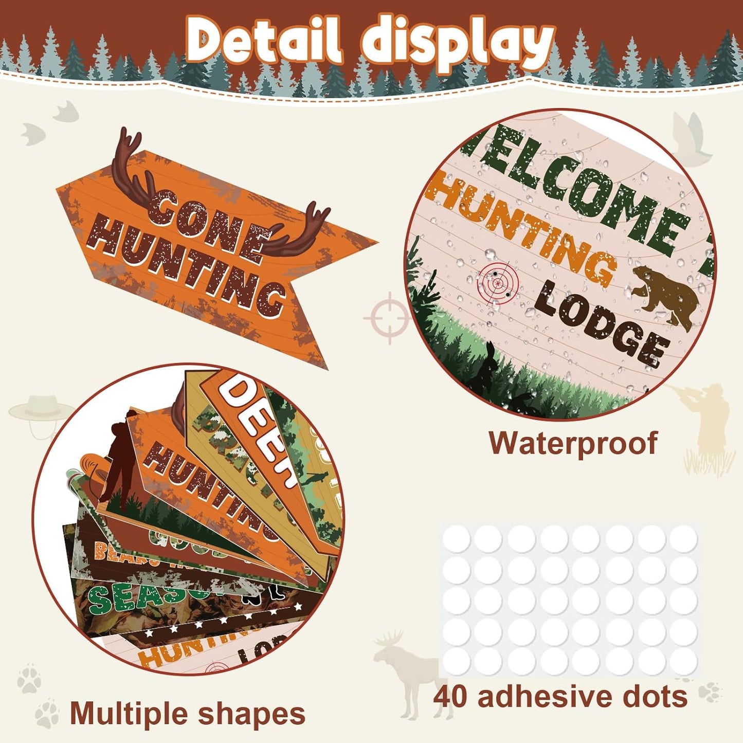 20 Pcs Luau Party Decorations Welcome Sign Summer Hawaiian Directional Signs Tropical Hawaiian Themed Birthday Decorations Luau Tiki Party Supplies with 2 Sheet Letter Stickers