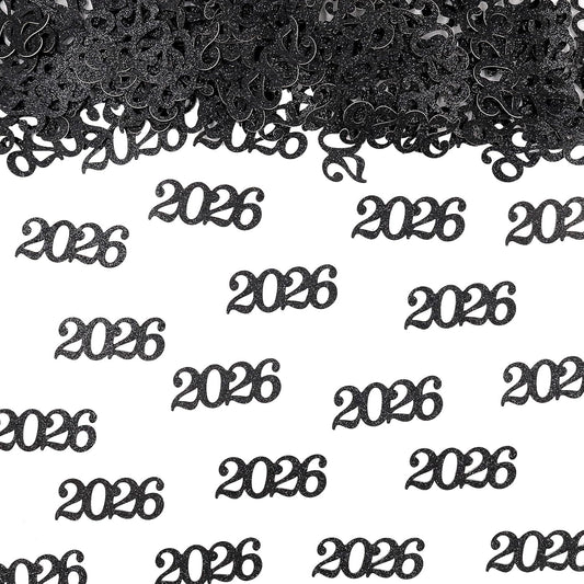 Gold Graduation Confetti Class of 2026, Glitter 2026 Confetti 120pcs for Graduation Party Decorations and New Years Eve Party Supplies 2026.