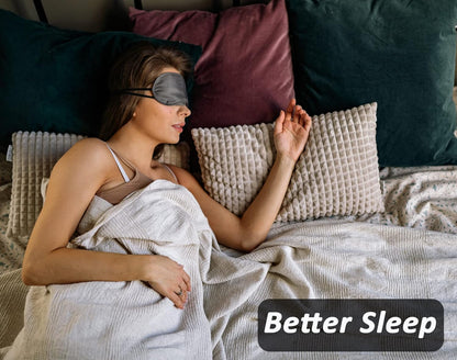 6 Pack Blindfold Eye Mask Cover Sleep Mask for Party Games Travel Sleep Team Build Party Supply with Adjustable Strap for Women Men Kids, Black
