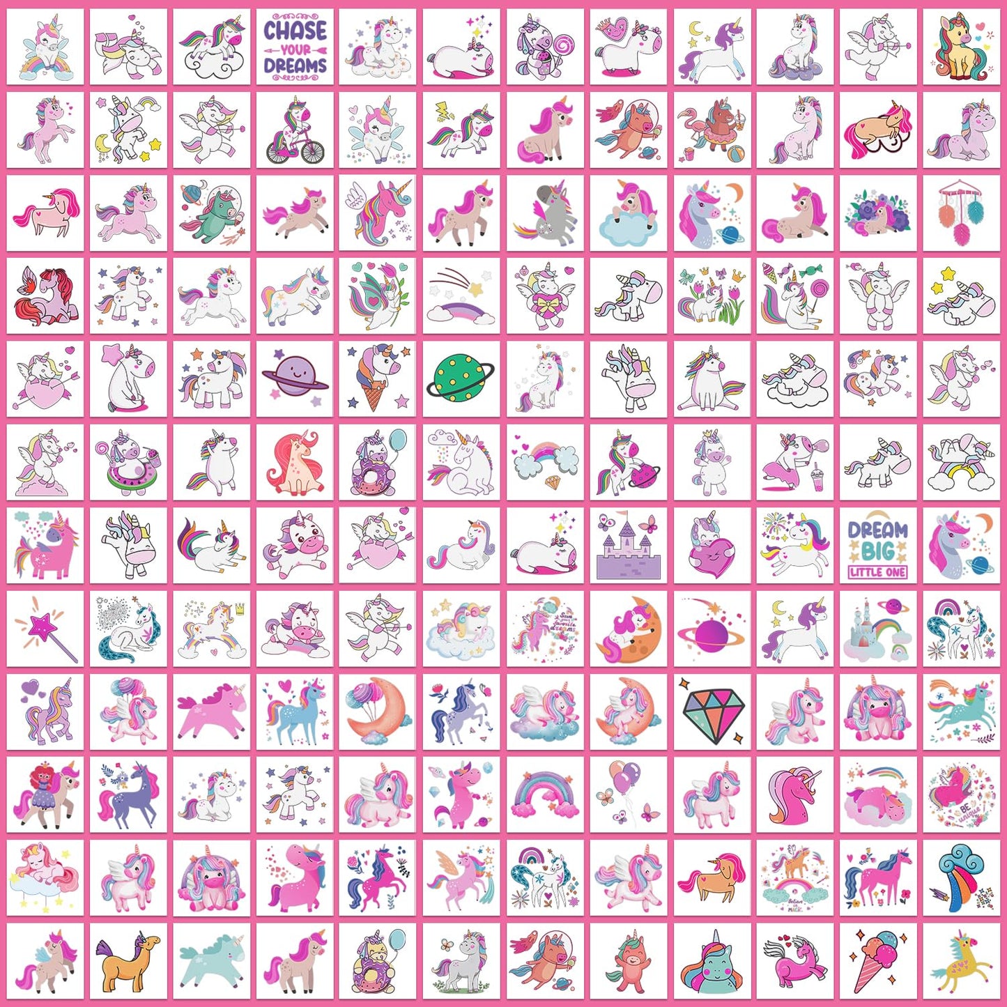 Partywind 408 PCS Kids Tattoos for Party Supplies, Individually Wrapped Sheet Temporary Tattoos Stickers for Kids Goodie Bag Stuffers, Fun Birthday Party Favors - Mixed