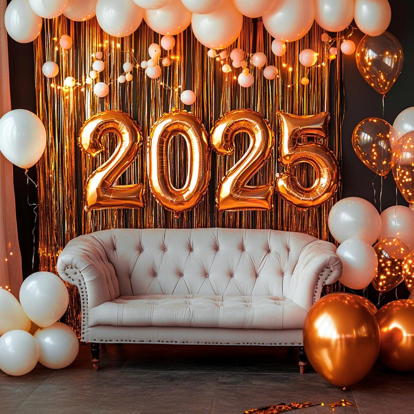 PartyWoo Silver Streamers 3pcs Tinsel Backdrop 8.2FT Metallic Tinsel Foil Fringe Streamer Curtains Party Photo Booth Backdrop for Graduation Baby Shower Bachelorette Wedding Disco Party Decorations