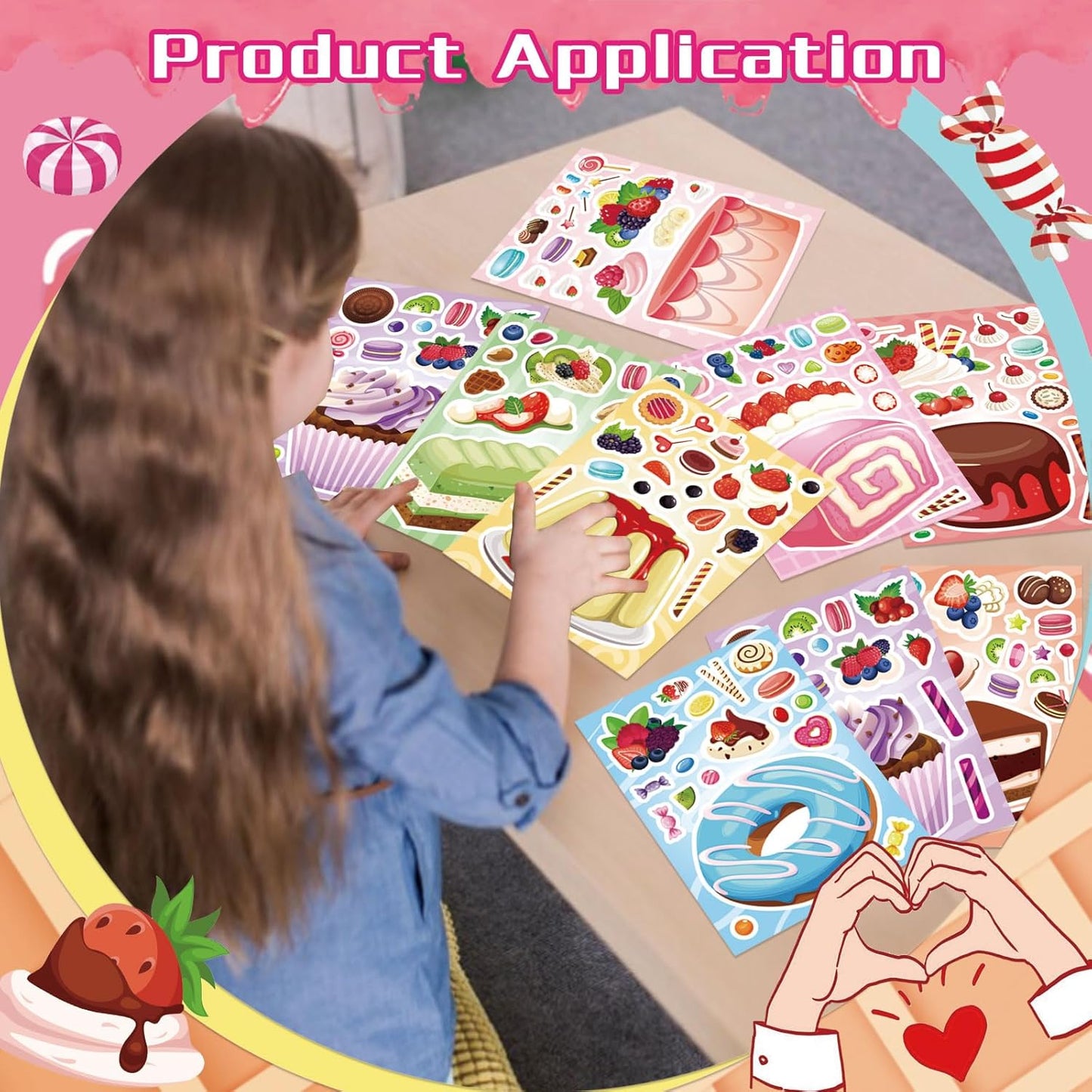 24 Sheets Make a Face Stickers for Kids Toddlers, Make Your Own Animal Mix and Match Sticker Sheets with Sea Animals Horses Dinosaurs Unicorns for Kids Crafts Party Favors Goodie Bags Stuffers