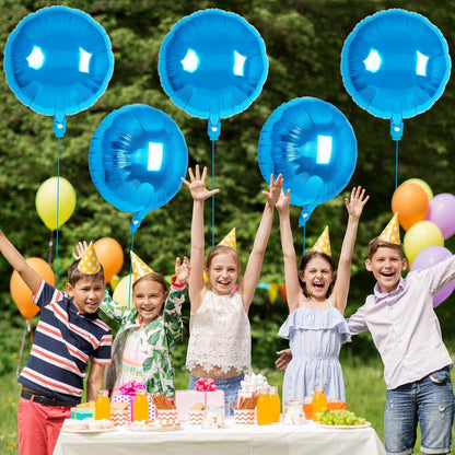 20 Pcs Black Round Shaped Balloons,18 Inch Round Foil Balloon,Giant Round Mylar Balloon Helium Balloons for Birthday Party Baby Shower Wedding Decorations (Black)