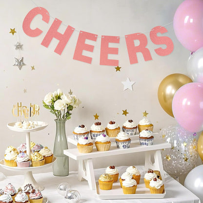 DIY Banner Kit with Letters Glitter Banner Letters Customizable Birthday Banners Graduation Banner Custom Party Hanging Banner for Graduation Wedding Party Baby Shower Decoration(Gold)