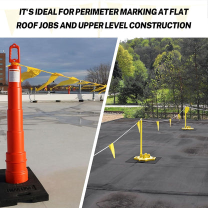 Black & White Pennant Banner Flags | Heavy-Duty Outdoor | OSHA 500lb Rated | Strand Fade Resistant 【102FT】